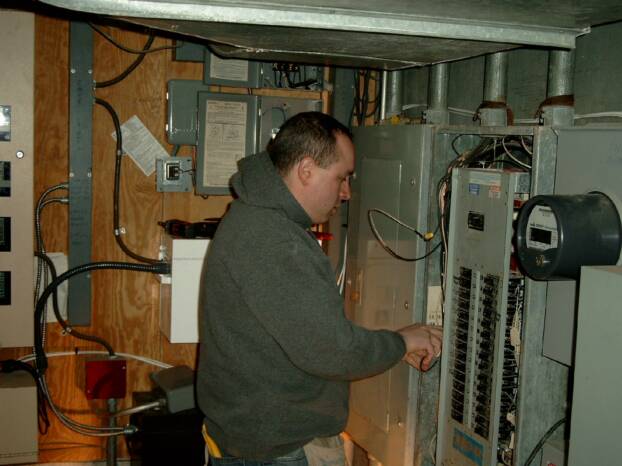 One of our Massachusetts electricians.